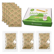 65%RH Two-Way Humidity Control Packs 60 Gram 5 Pack Individually Wrapped