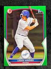 2023 Bowman 1st NEON GREEN PROSPECT ROOKIE Logan Wagner 030/399