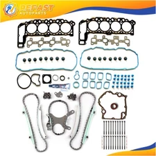 Timing Chain Cover Head Gasket Bolts Set For Dodge Ram 1500 2002 2003 4.7L