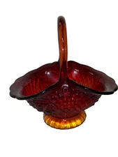 Amberina Large Heavy Basket