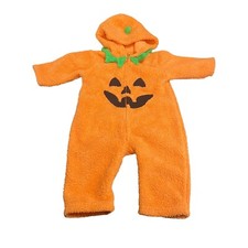 Baby Costume 12 Months Jack O Lantern Pumpkin Halloween Orange Warm Zip