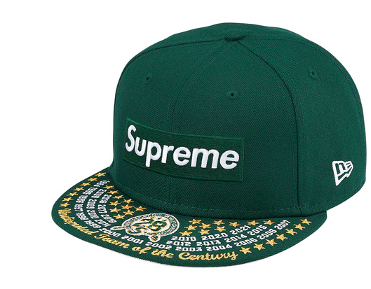 Supreme Undisputed Box Logo New Era hat Fitted Dark Green Supreme Undisputed Box Logo New Era hat Fitted Dark Green