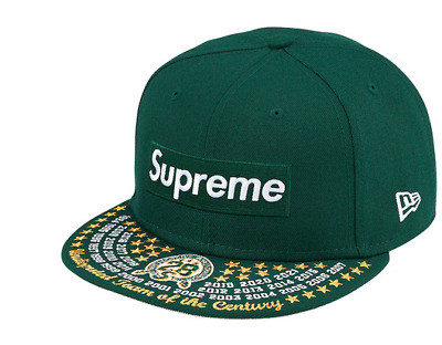 Supreme Undisputed Box Logo New Era hat Fitted Dark Green Supreme Undisputed Box Logo New Era hat Fitted Dark Green