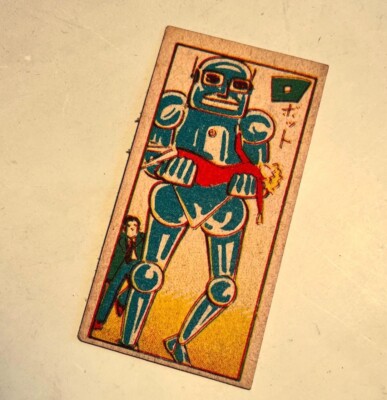 Vintage universe cosmos space rocket rare Robot menko cards 10 set