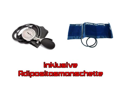 FENOMED Blutdruckmessgerät mit Etui und Klettmanschette für Erwachsene und Adipositas