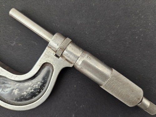Brown & Sharpe Co.  Outside Micrometer 2/125" (open) Machinists Tool #82  1902 - Picture 6 of 7