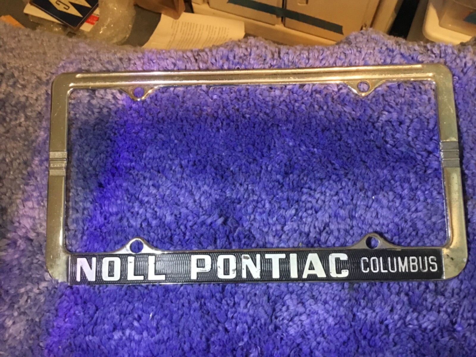 Noll Pontiac dealership license plate frame Columbus Ohio eBay