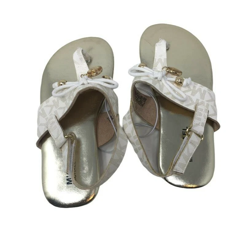 MICHAEL KORS White Logo Sandals UK 9 Infant US 10 EU 28 eBay