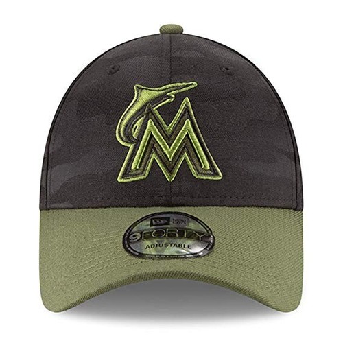 Authentic New Era MLB Men's Black Camo Memorial Day 9Forty Adjustable Hat Cap - Picture 2 of 35