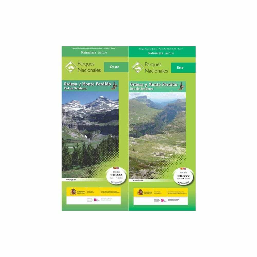 Ordesa and Monte Perdido National Park 2 map and guide set (Spanish)