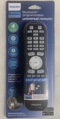 Philips 4-Device Bluetooth Universal Remote Control - Black