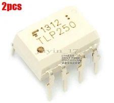 2Pcs DIP-8 TLP250 Photocoupler Power Mos Fet Gate Drive Ic New co