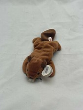 TY BUCKY 1995 Original Beanie Baby Beaver Retired