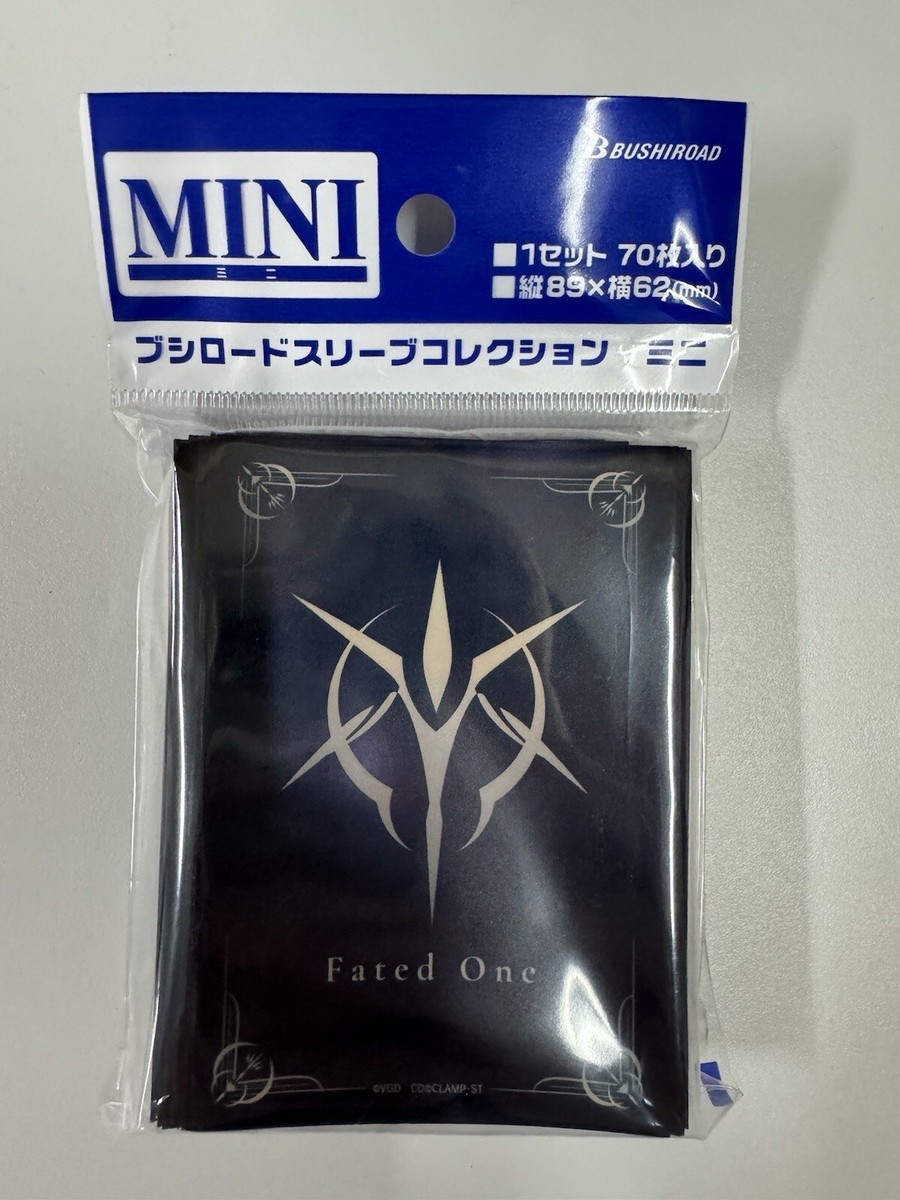 CARDFIGHT VANGUARD CREST OF THE FATED ONE LOGO BLACK SLEEVES (70