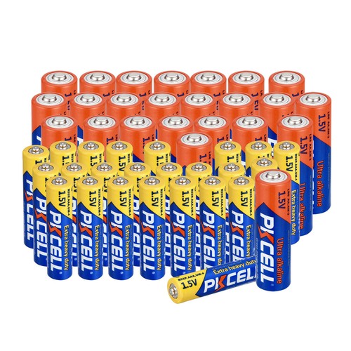 60x AA Alkaline + 60x AAA Zinc-Carbon 1.5V Cell AA/AAA Batteries