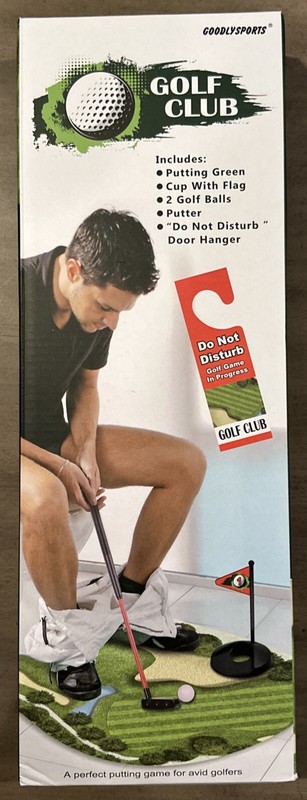 Toilet Golf Game-Practice Mini Golf in Any Restroom/Bathroom - Great Toilet Time