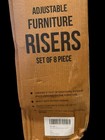 Utopia Bedding UB936 Adjustable Furniture Risers 3-8” - Brown