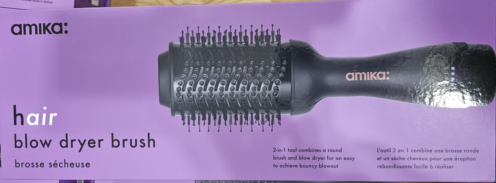 Amika Hair Blow Dryer Brush (Round Brush & Dryer) Both Function in 1 Product 840117801325 eBay