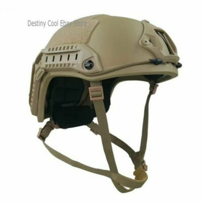 US Ship FAST NIJ IIIA Ballistic Helmet UHMW-PE Bulletproof khaki
