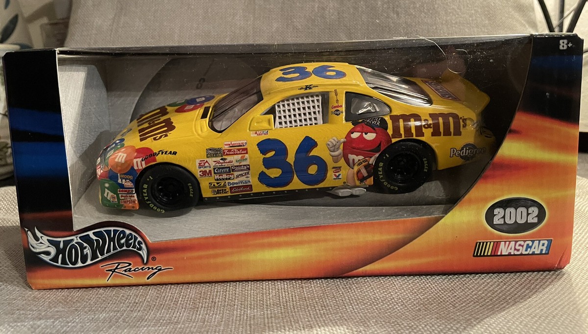 ミニカー Hot Wheels NASCAR 36 M&M's 1:64 Hot Wheels Racing 2002 Ken Schrader M&M NASCAR #36 Mattel