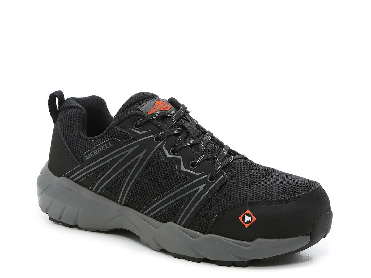 NWT Merrell Men’s Fullbench Superlite Alloy Toe Work Shoes Black Size 9 Merrell Men main image 2