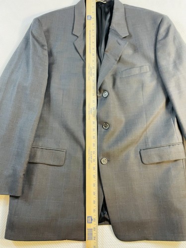 Stafford Executive Hartmarx Wool Blazer 42R Fully Lined Single-Breasted Blue - Picture 6 of 12
