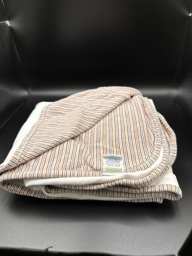Gymboree Good Boy Fetch Puppy Dog Baby Receiving Blanket Brown Tan Stripes Vtg - Picture 6 of 12