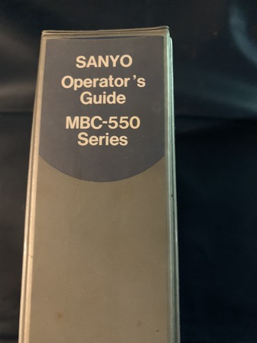 Sanyo MBC-550 Operators Guide-Users Guide 360k models - Zdjęcie 2 z 4