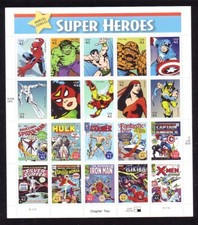 #4159 MARVEL COMICS.  MINT SHEET.  F- VF NH. BCV $41.75