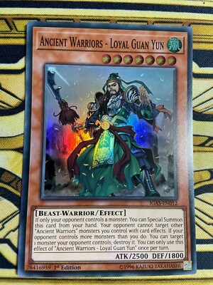 Yugioh Alte Krieger - Treuer Guan Yun Super Rare IGAS-EN012