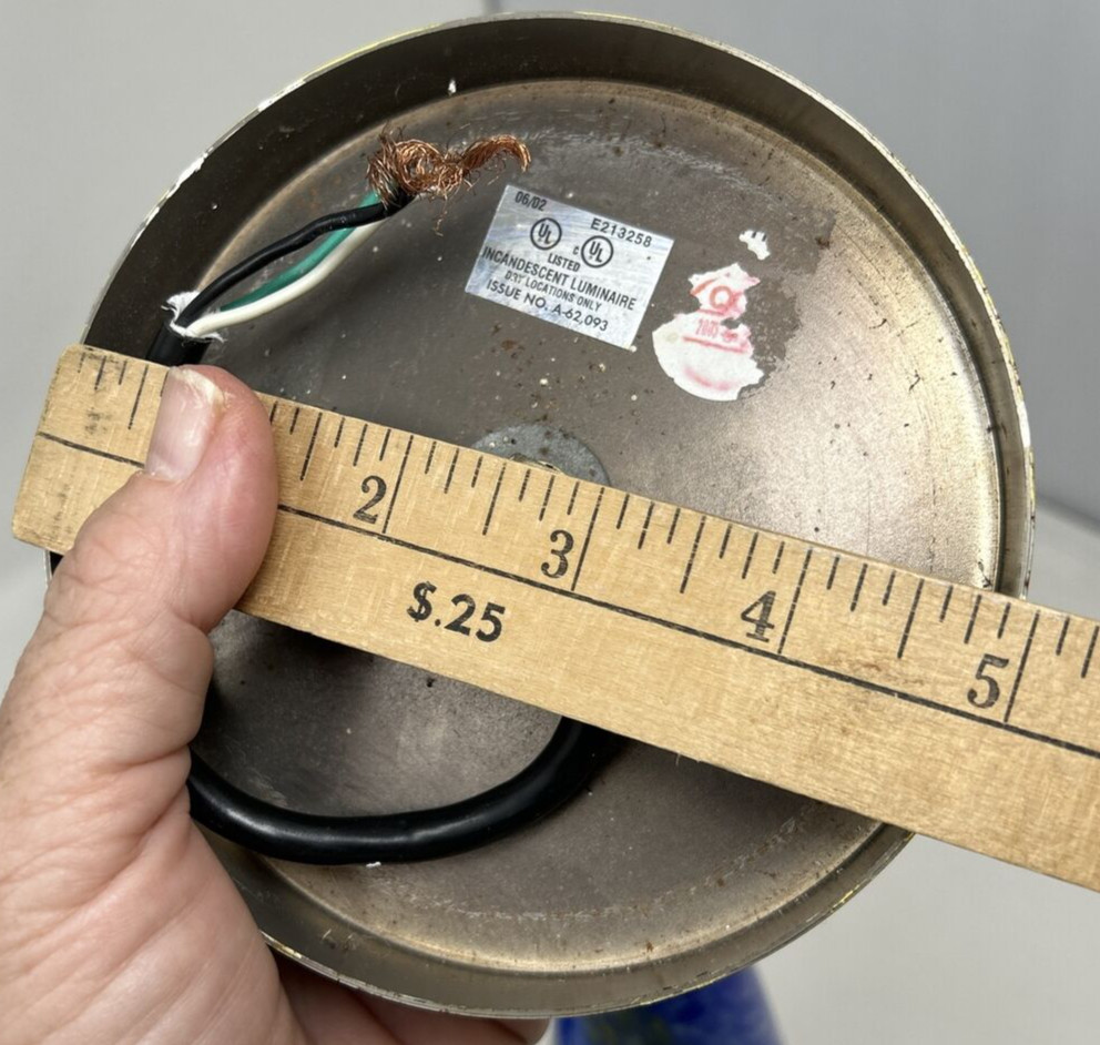 Lot of 2 Tech Lighting Blue/Amber Art Glass Wall Sconces w/Satin Nickel Plate