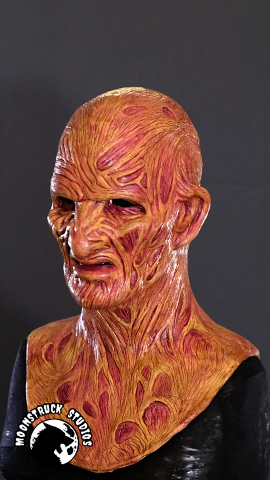 Freddy Krueger PARTE 2 Máscara Pesadilla en Elm Street Horror Disfraz no darkride Foto 3 de 4