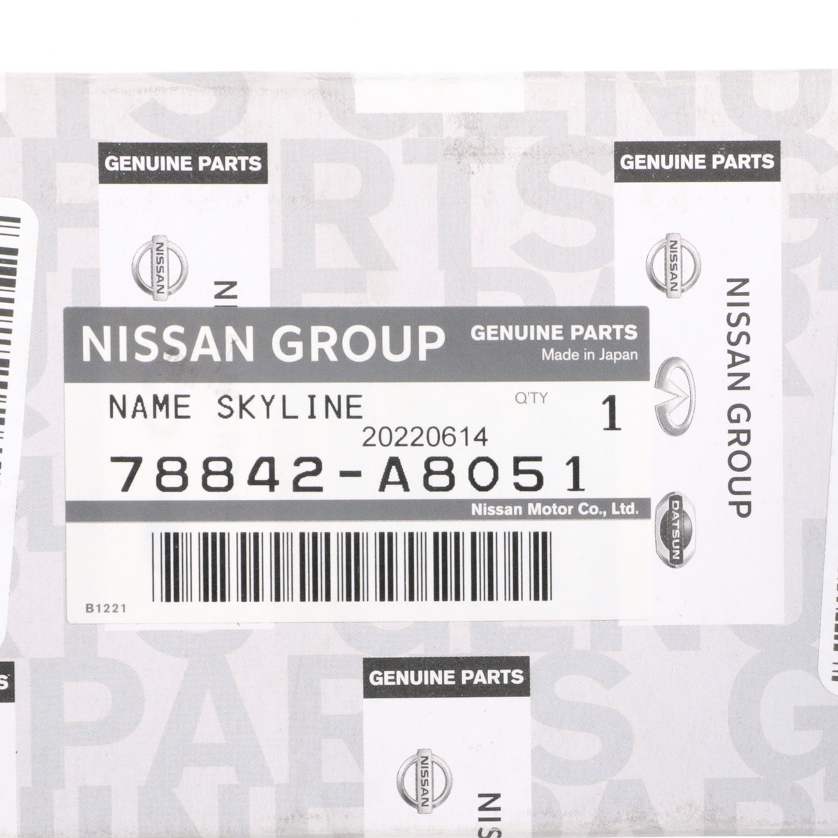OEM NEW Nissan Hakosuka Jdm Skyline Emblem Genuine 78842