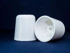 Tall Toilet Bolt Caps - White - Bolt Size 5/16 Inches - Qty 2 1 set