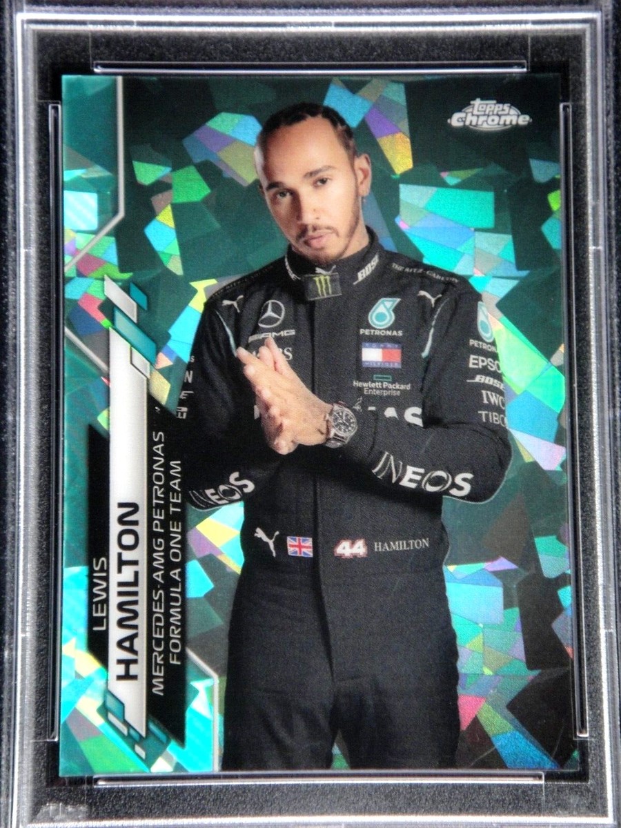 LEWIS HAMILTON 2020 TOPPS CHROME SAPPHIRE F1 CARD #1 AQUA 02