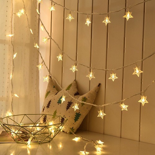 LED Fairy Lights String Garland Star Light String Twinkle Christmas Tree Decor - Picture 20 of 26