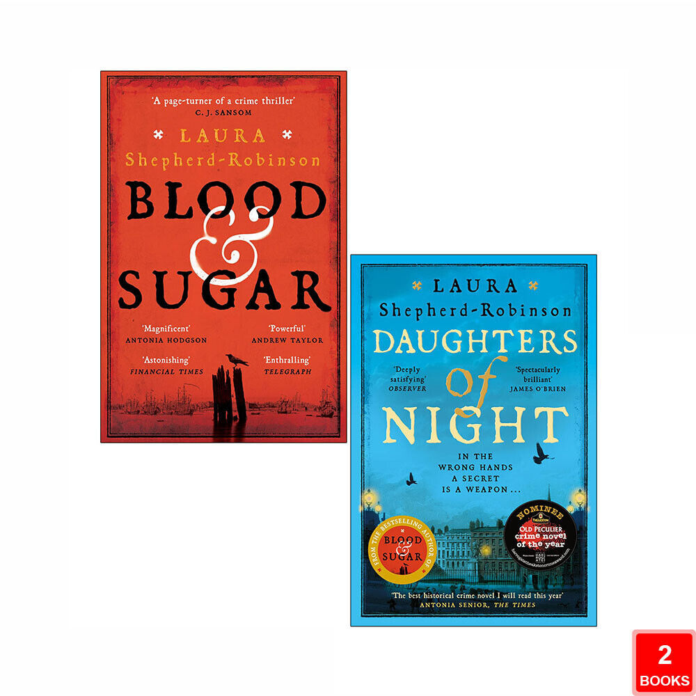 Laura Shepherd-Robinson 2 Books Collection Set Blood & Sugar, Daughters of Night