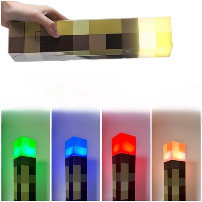 Minecraft Spiel Taschenlampe Lampe LED Nachtlicht Geschenk USB wiederaufladbar