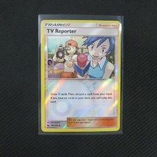 tv reporter pokemon card is Coming Back to the TCG! (New Supporter!) (Energy Switch Reprint) Mint / near mint condition trading card TV Reporter #167 Prices |