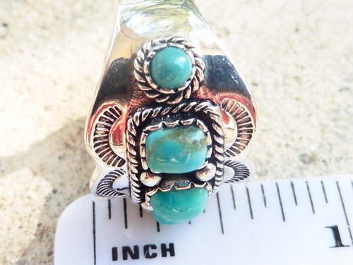 Sterling Silver 925 BBJ Turquoise Ring - Picture 9 of 9