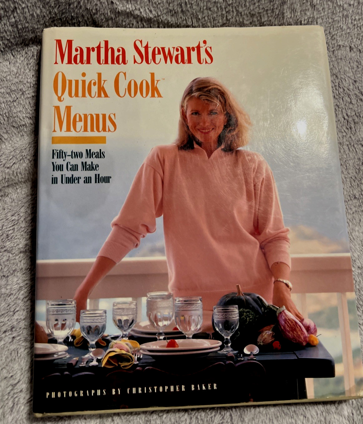 Quick Cook Menus By Martha Stewart Cookbook 1988 Hardback w/Dust Cover