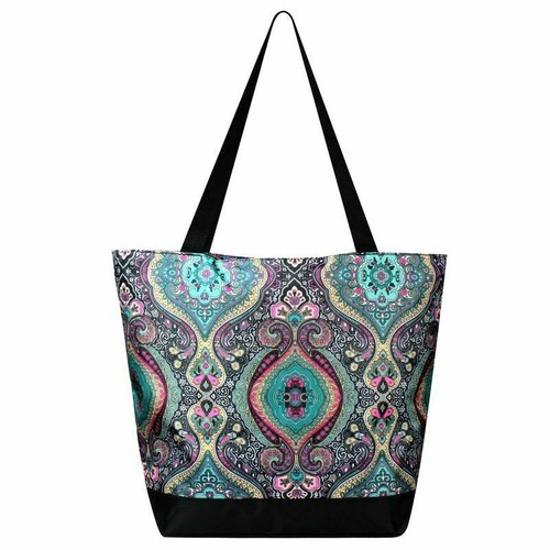 Large Tote Bag Shoulder Handbag Purse Reusable Grocery Shopping Travel Zipper - Picture 5 of 29