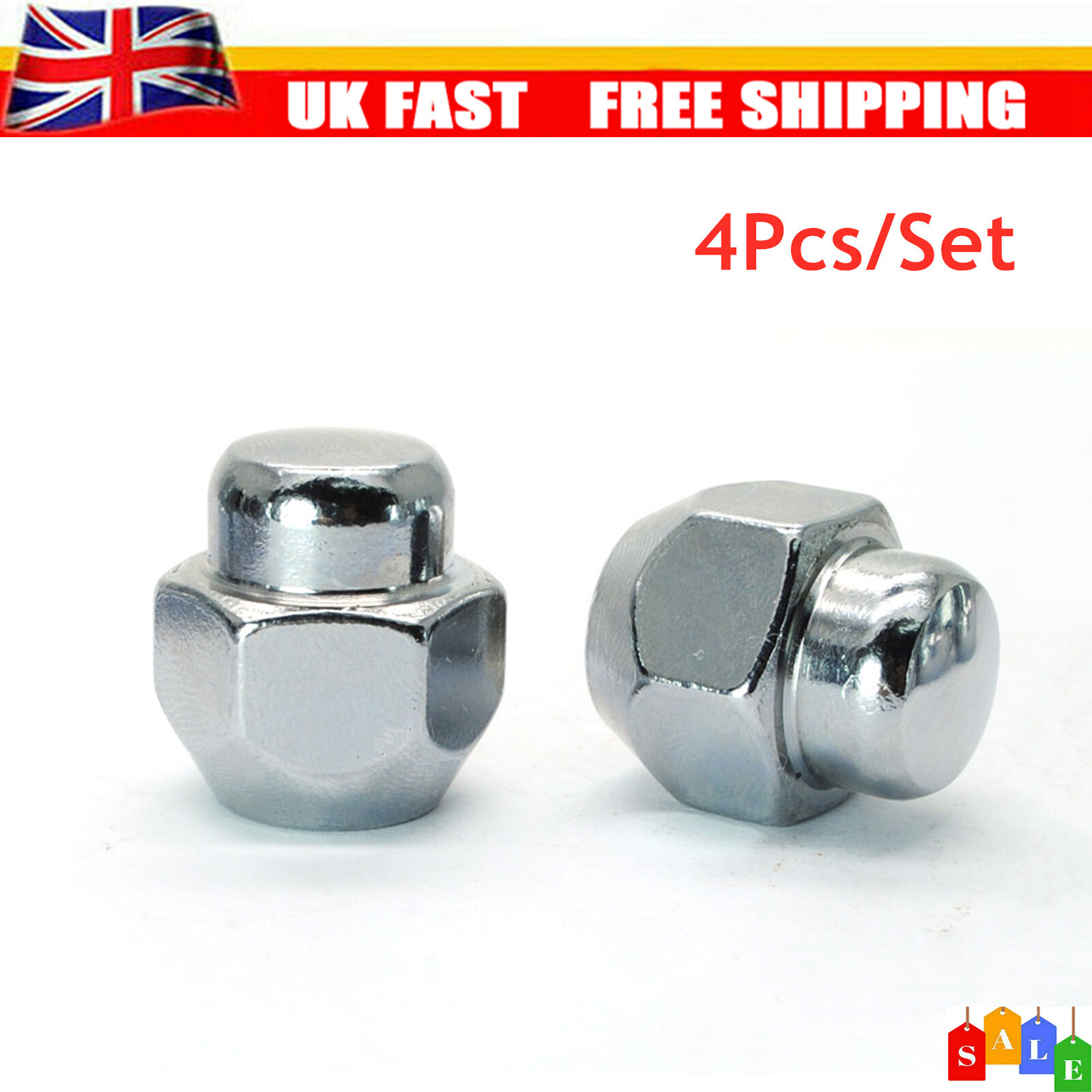 4Pcs For Nissan Alloy Wheel Nut M12 X 1.25 21hex Micra Juke Almera