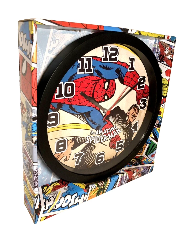 The Amazing Spider-Man Wall Clock Marvel Battery Operated Analog - Image 2 of 4