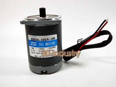 1PCS FOR ZD Gear Motor Z2D15-12GN-18S 2GN 10K 50K 180K 200K 15W 12V 2.1A 1800RPM