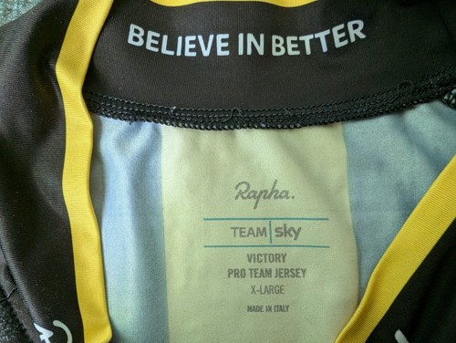 ● SKY TOUR DE FRANCE 2015 PRO TEAM CYCLING SHIRT RAPHA SIZE MEN'S ADULT XL ● - Picture 6 of 13