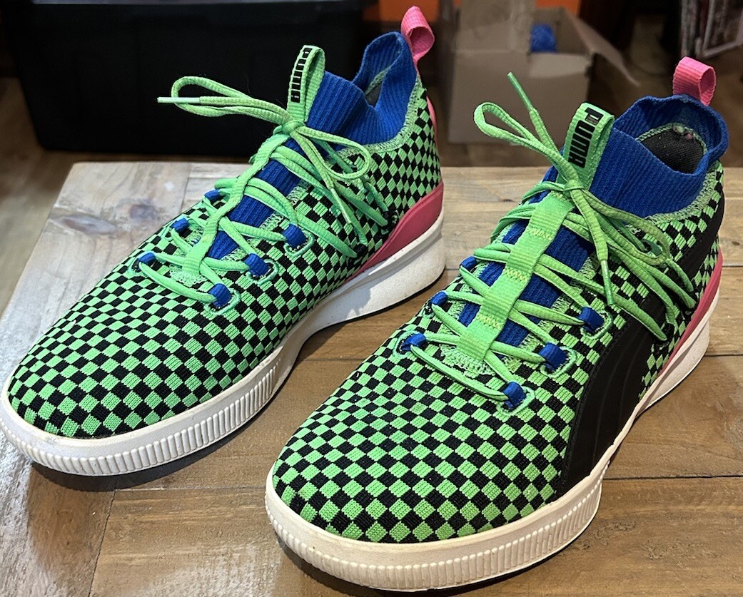 Puma Basketball Sneakers Puma Clyde Court Disrupt Summertime Clyde Court  Puma Clyde Shoes Green Puma Clyde