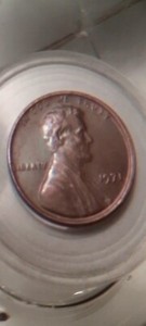 1971 Small Date Lincoln 1cRed Br, Close AM, Broadstruck, Off Center, Nice Coin