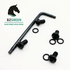 1911 Grips Screws, 4 Stainless Steel Screws, 4 O Rings, Torx Black