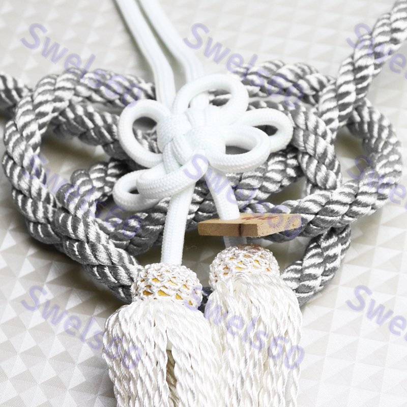 VIP Charm Junction Produce Fusa White Kiku JP Knot Silver /Wh Kin Tsuna